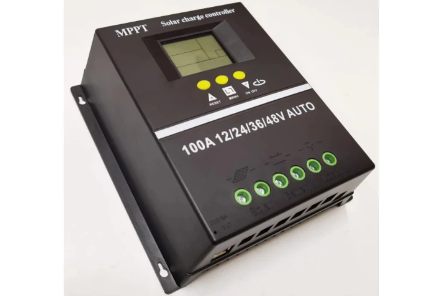 Controlador de carga solar MPPT com descrição de parâmetros