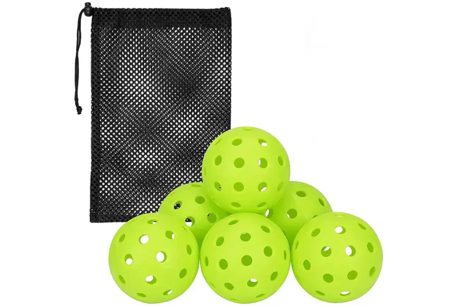 Outdoor and indoor rotation seamless pickleball balls