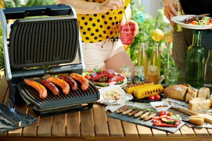 portable electric grill