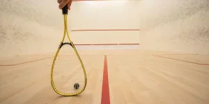 ready to play squash ball
