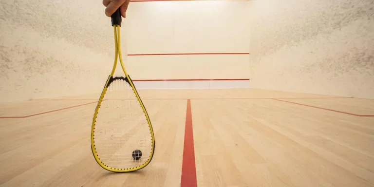 ready to play squash ball