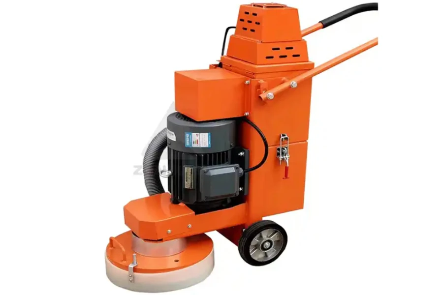 Rotary floor grinder with dust vacuum function