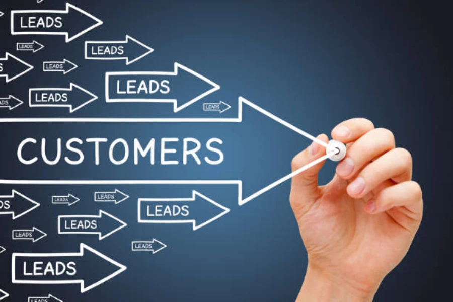 sales business concept about the Lead Generation and converting them
