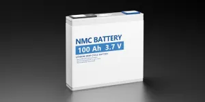 Esquema de uma bateria NMC com parâmetros de 100Ah e 3.7V