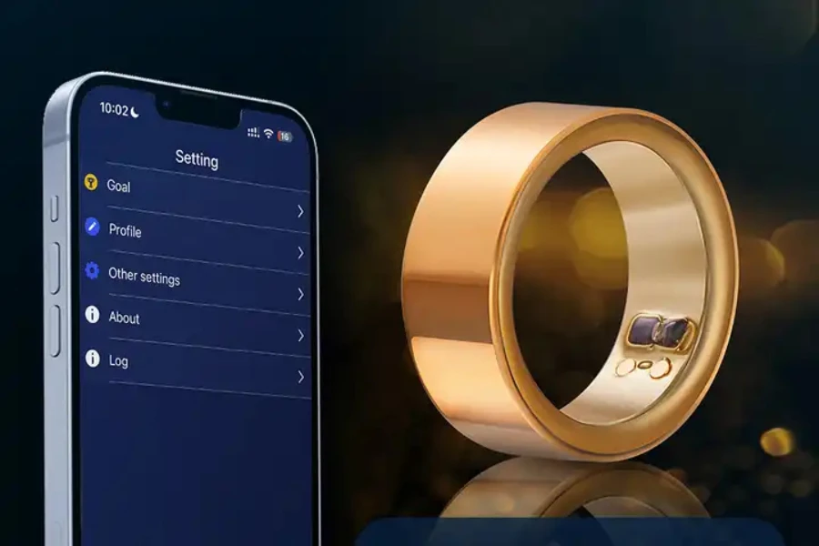 Smart ring with a fitness monitor