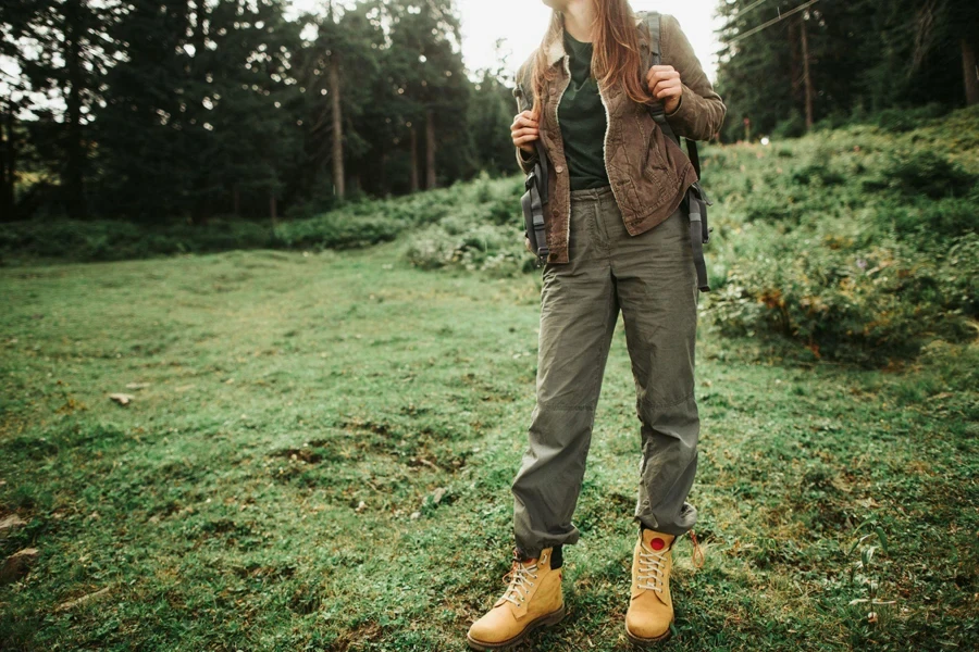 standing on green meadow