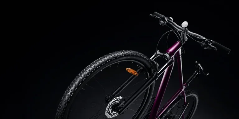 the full view of the bicycle fork