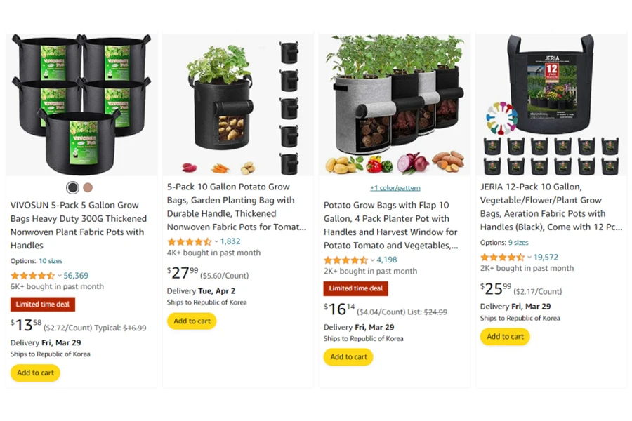 Review Analysis of Amazon's Hottest Selling Grow Bags in the US ...