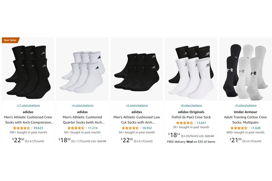 top-selling sports socks