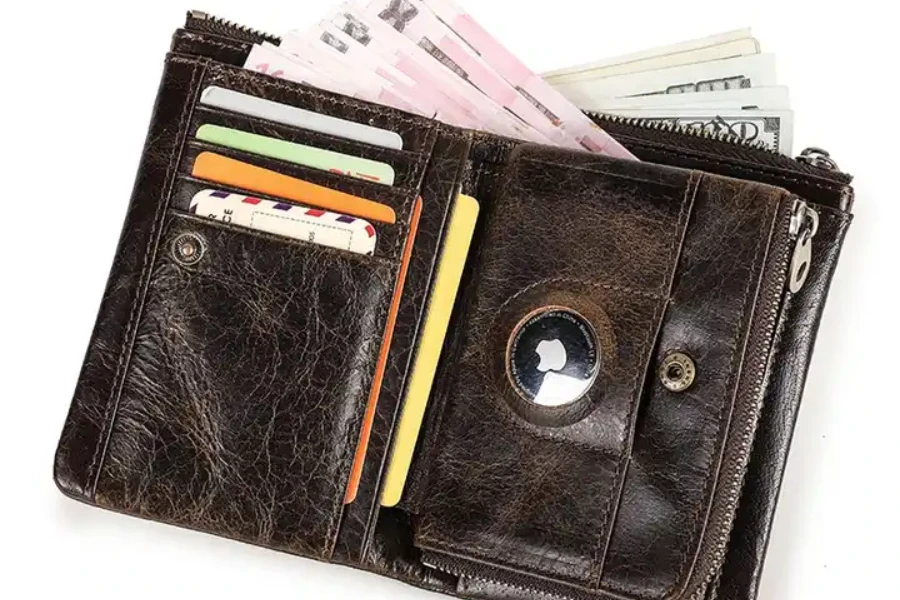 Apple air tag GPS takip çantası için cüzdan tutucu