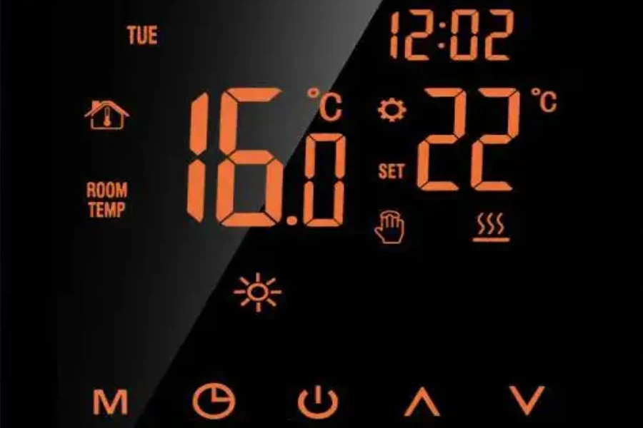 Thermostat intelligent pour chauffage au sol à écran tactile Wi-Fi