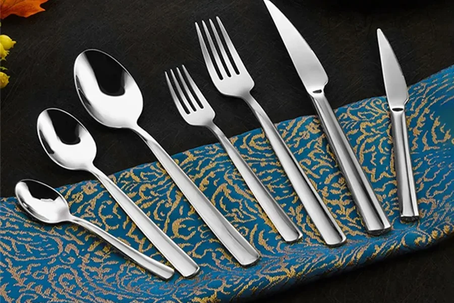7-piece sterling silver cutlery set