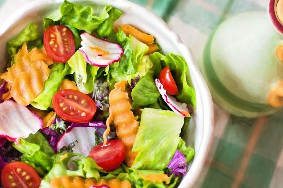 A bowl filled with a delicious salad