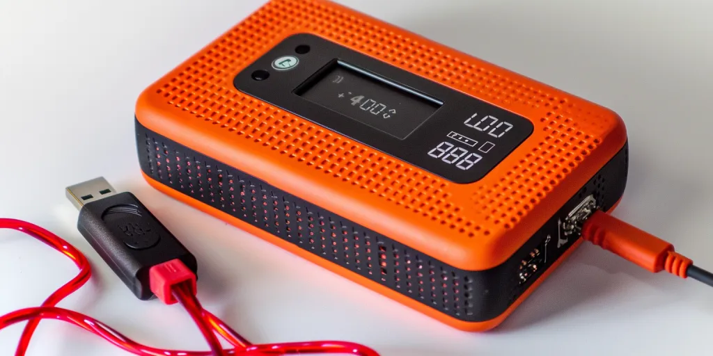 A car battery jump starter and portable power bank
