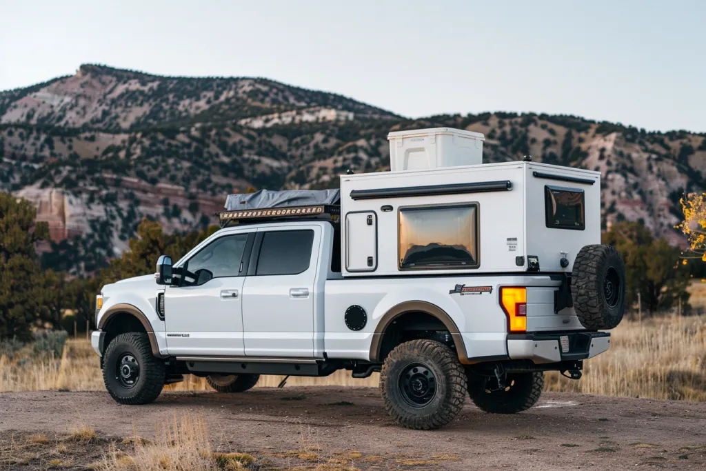 A small, compact offroad camper
