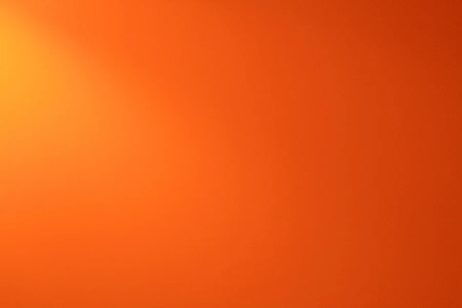 A sun-charged orange background