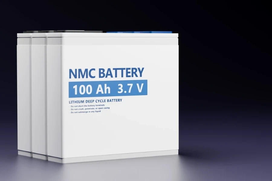 An illustration of NMC battery cells