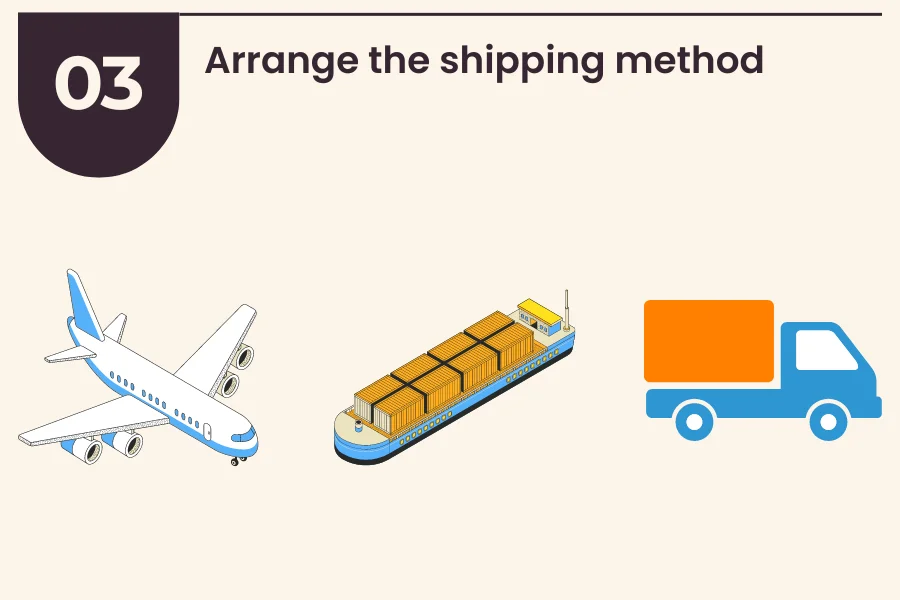 Arranging the shipping method from China into the UK