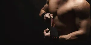 Athlete wrapping hands