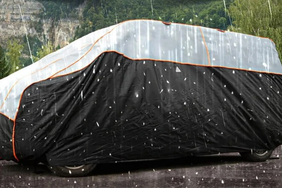 Automatic anti-hail SUV car cover