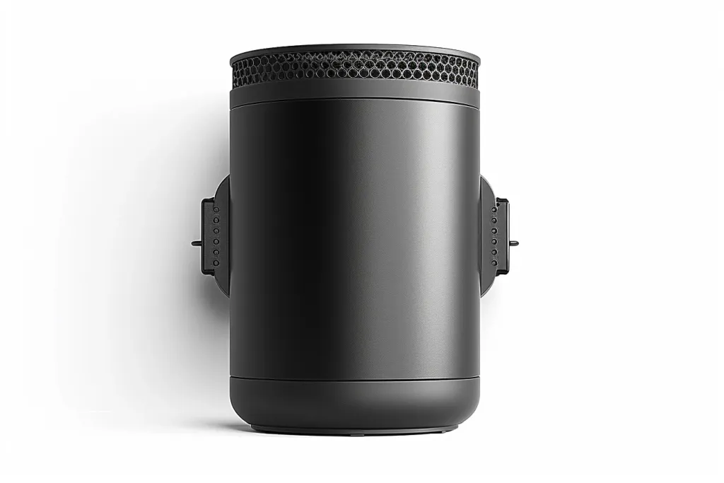 Black outdoor wall speaker