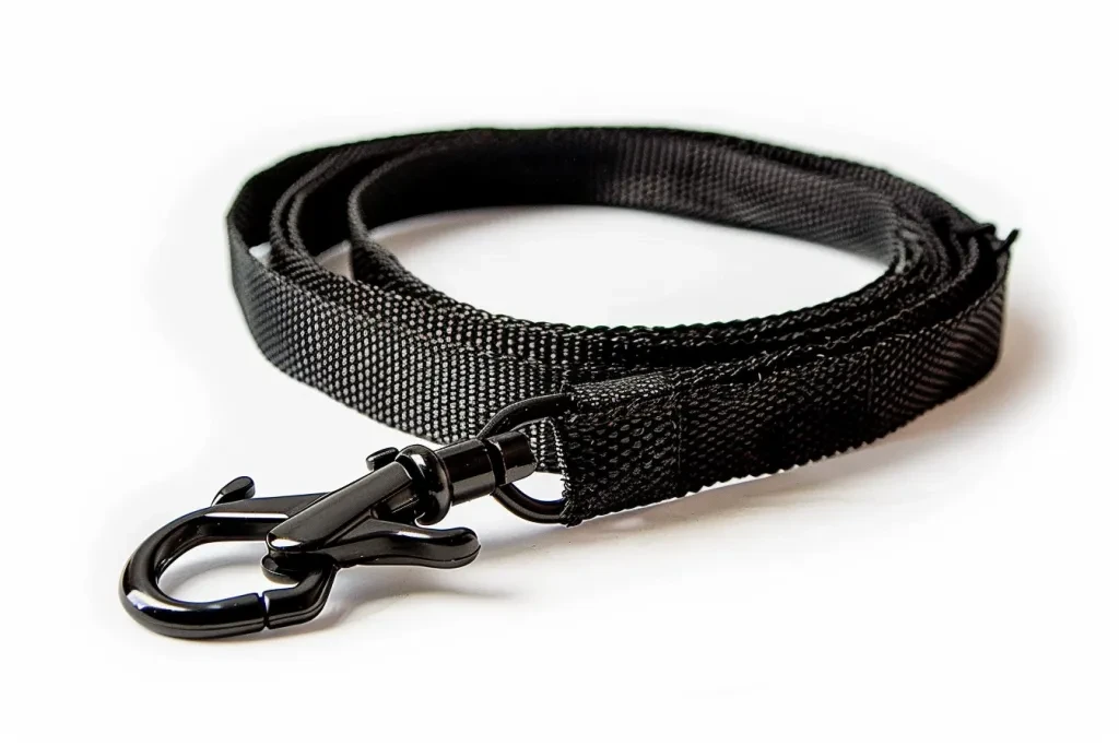 Black raget tie down with metal hook