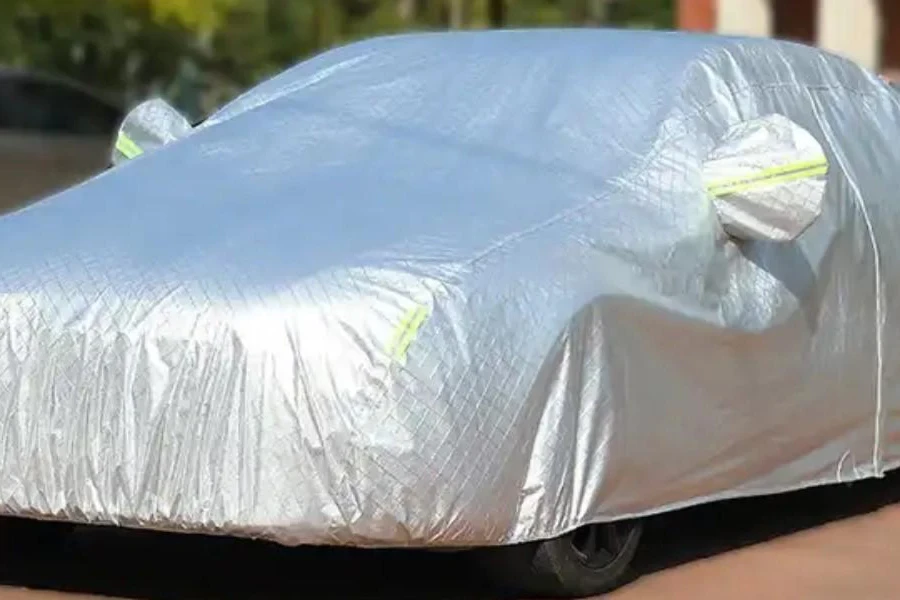 Breathable silver Oxford cloth car cover