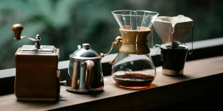 Coffee filter amid other coffee apparatus