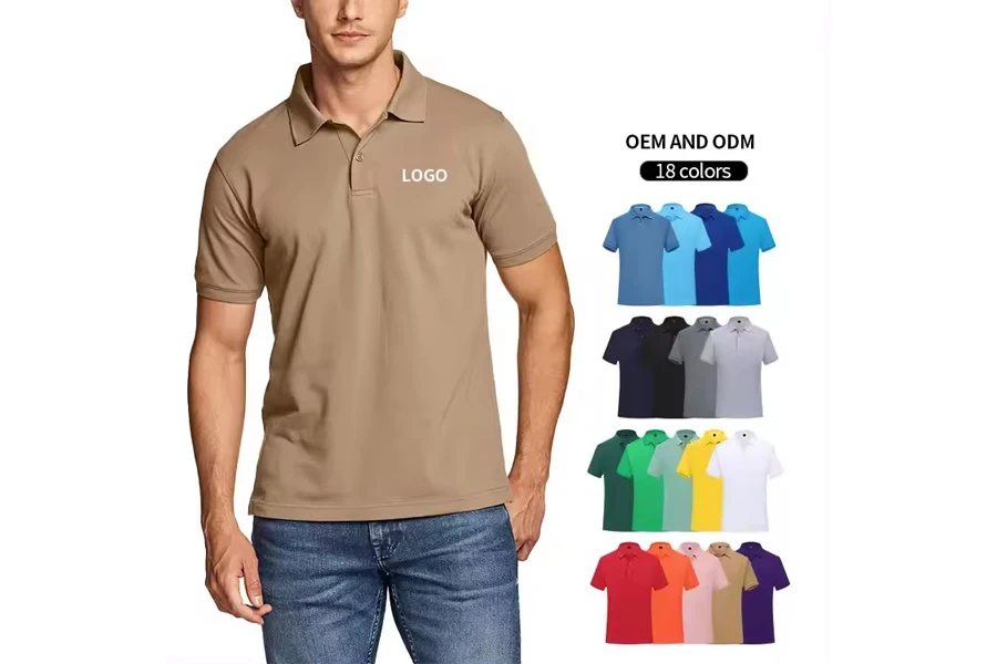 Custom Embroidery Logo Golf Polo Shirts