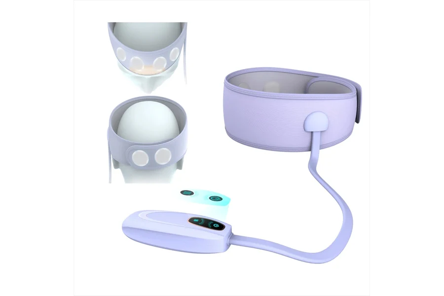 Electric wraparound head massager with multiple features