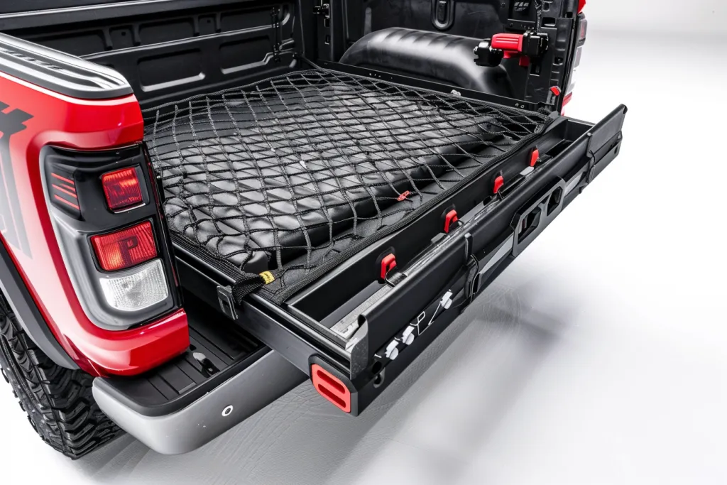 Fleets focus on the truck bed with the sliding table attached to it