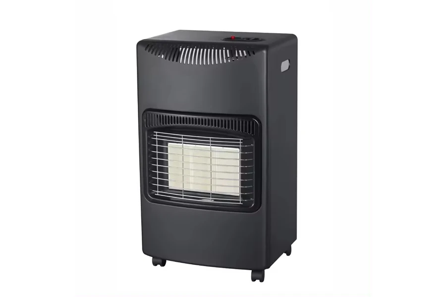 Gas heater with anti-tilt safety feature
