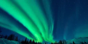 Green Aurora Borealis, Alaska