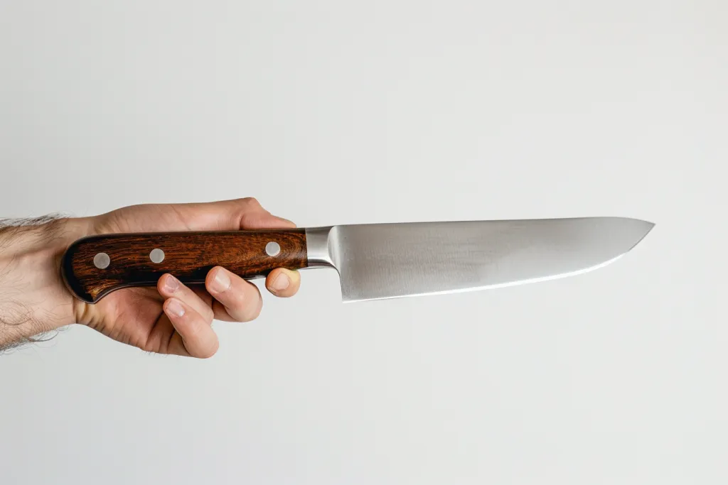 Hand holding a quartermaster knife