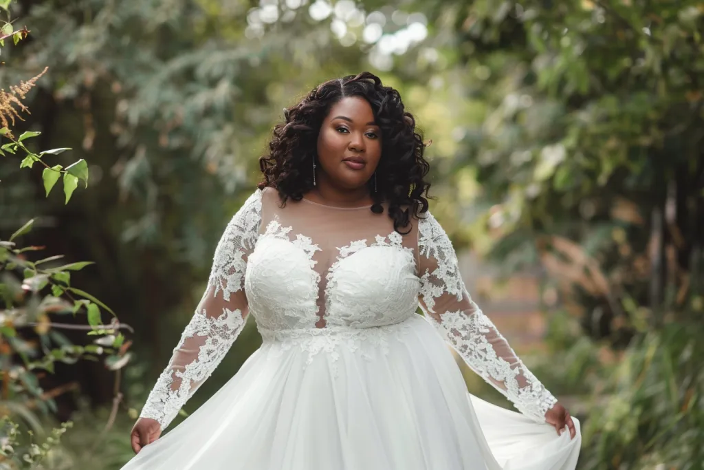 Her pose reflects confidence and joy as she poses for her wedding photoshoot