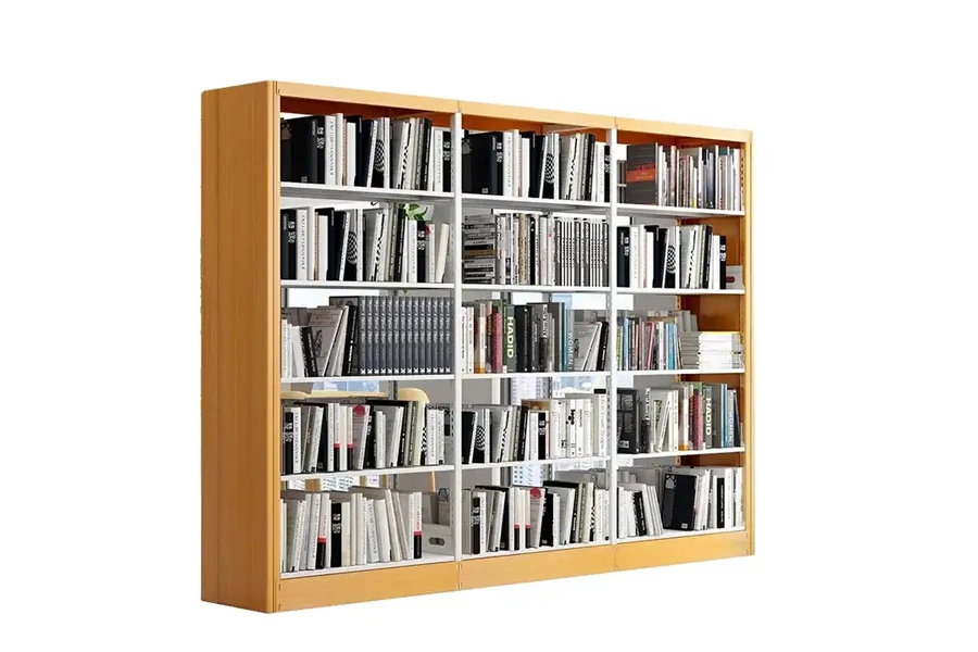 Industrial-style double-sided cabinet or bookcase