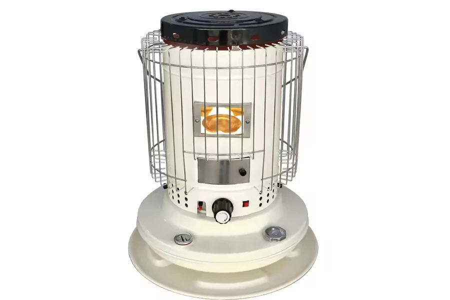 Kerosene heater with adjustable thermostat and overheating protection