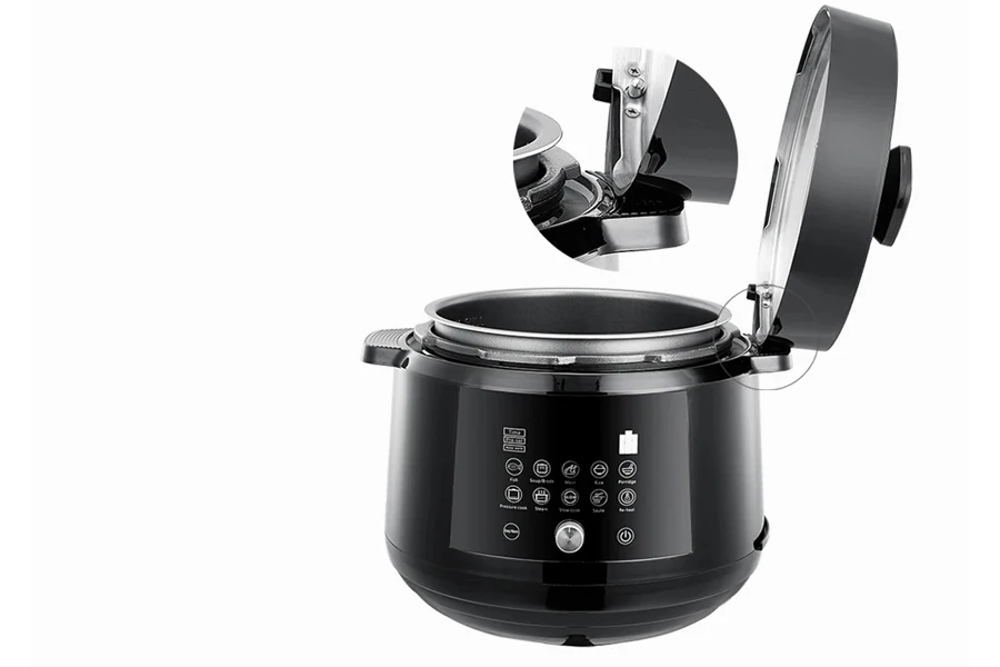 Multipurpose electric pressure cooker with one-touch pressure release