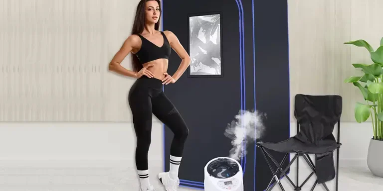 Portable sauna tent, Foldable chair, and steam generator