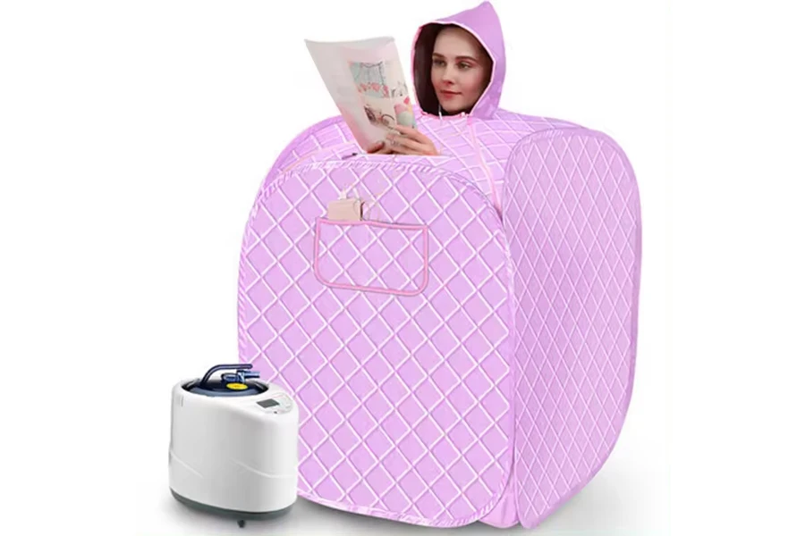 Portable steam sauna with multiple control options