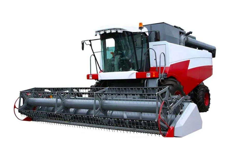 Rice and wheat combine harvester