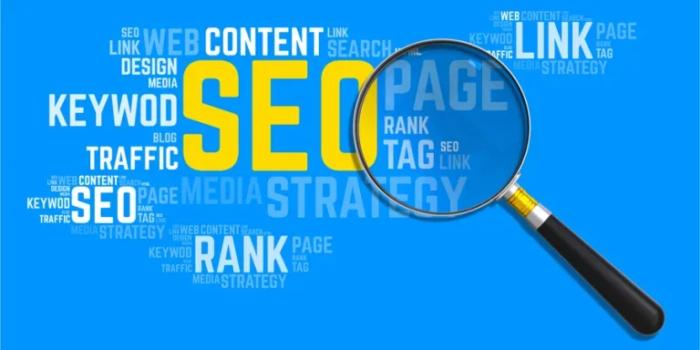 Concepto de optimización de motores de búsqueda (SEO)