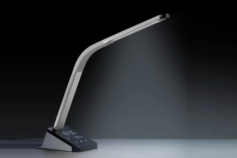 Smart LED desk lamp with clock