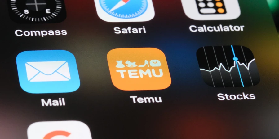 Temu App. online marketplace