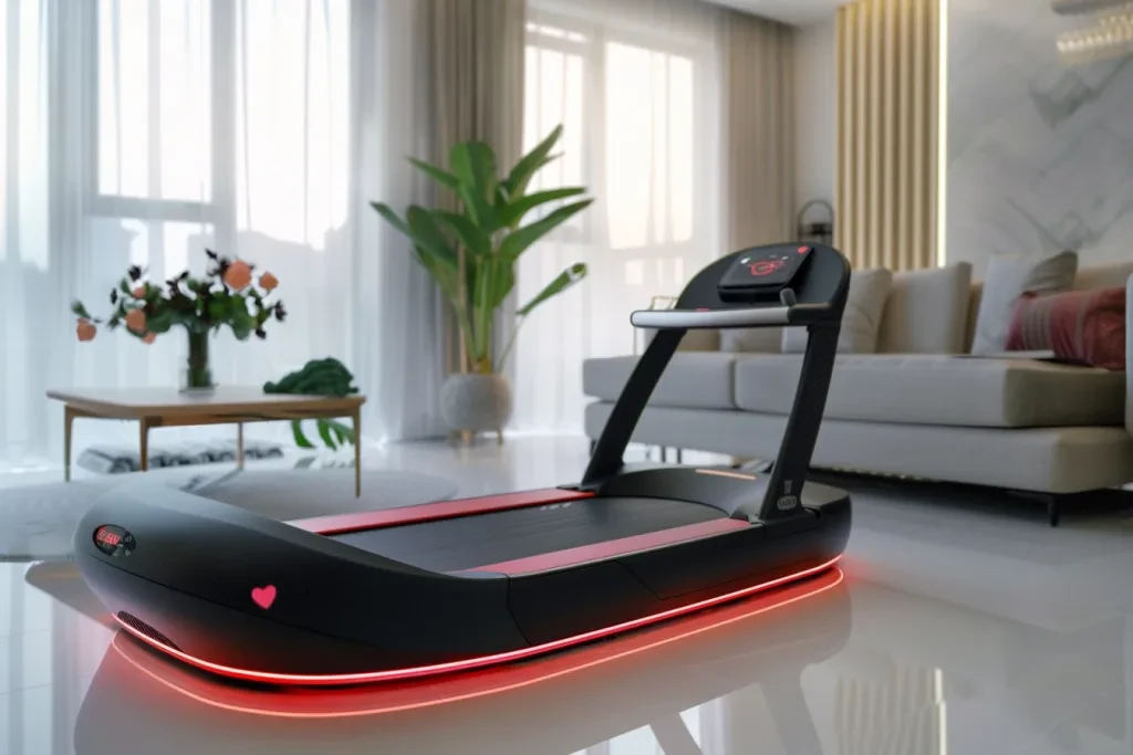 The heart-shaped electric treadmill