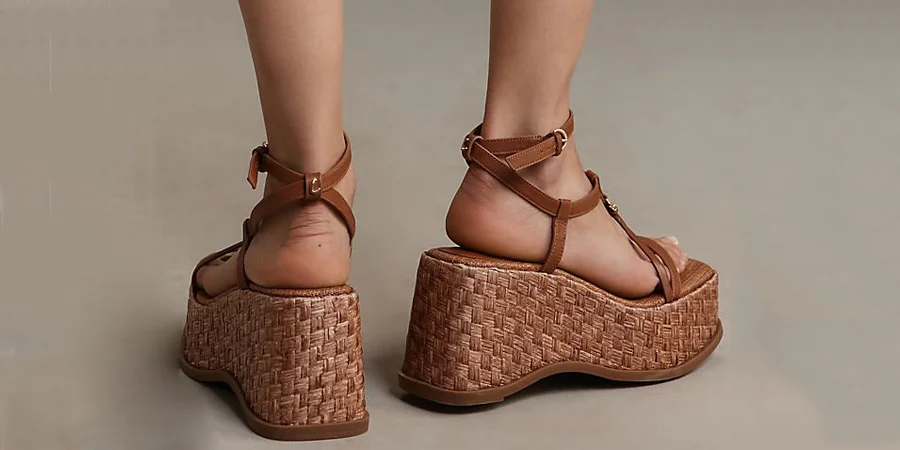 Thick soled sandals