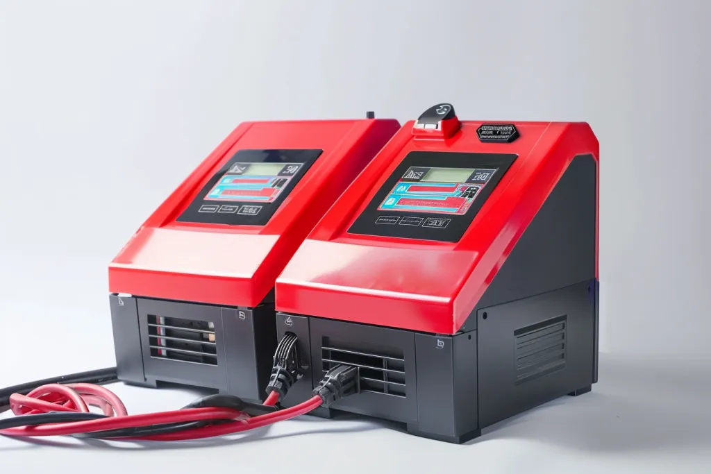 This car battery charging machine is designed