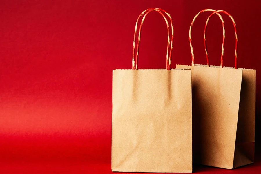 Two Paper Tote Bags