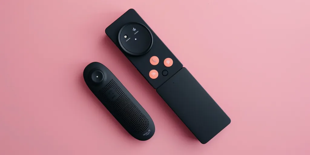 a black remote control and a fire stick