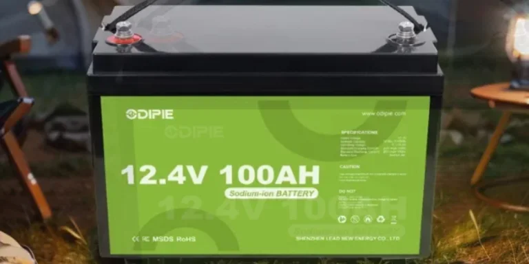 Una batería de agua salada utilizada como suelo de camping.